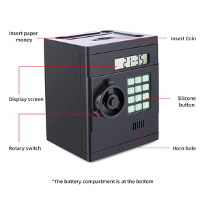 Tirelire PVC à caractère ancien à prix réduit, boîtes cadeaux du Nouvel An pour boutique, boîte à monnaie pour économiser de l'argent - Product Image 2