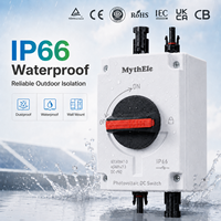 Interrupteur photovoltaïque DC-PV2 MXNQ-40 1500V 32A IP66 2P 4P, interrupteur de déconnexion solaire certifié CE