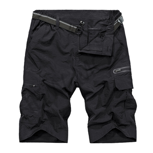 Shorts cargo de randonnée imperméables pour hommes, en tissu non tissé, avec cordon de serrage, extensibles, séchage rapide, respirants, tactiques, multi-poches, pour la pêche - Product Image 1