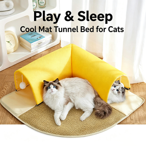 Cat Tunnel Cooling <b>Nest</b> Kitten Summer Sleep Drilling Hole Cat House Internet-famous Cat Villa Summer Cooling Cat Toy <b>Nest</b> - Product Image 3
