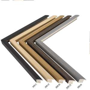 Moderno taglio alla rinfusa stampaggio cornice naturale impiallacciatura legno massello per pittura artistica - Product Image 1