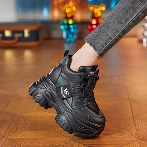 Nuove <span class=keywords><strong>Sneakers</strong></span> Comode <span class=keywords><strong>con</strong></span> <span class=keywords><strong>Suola</strong></span> Spessa e <span class=keywords><strong>Alta</strong></span>, Scarpe Sportive da <span class=keywords><strong>Donna</strong></span> di Design <span class=keywords><strong>con</strong></span> Fondo Rinforzato - Product Image 2