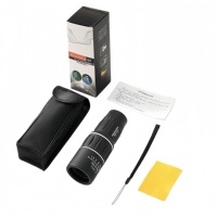 Télescope monoculaire portable HD 16X52 avec adaptateur pour téléphone pour l'observation des oiseaux, la chasse, le camping, l'observation en plein air