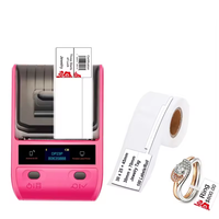 Detonger penjualan terbaik pembuat Label Printer Barcode kode Qr stiker Label perhiasan Tag Printer