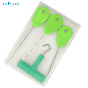 XN505 1 ensemble/4 pièces accessoires de pêche à <span class=keywords><strong>la</strong></span> carpe ensemble d'aiguilles à <span class=keywords><strong>bouillette</strong></span> Kit outil en acier inoxydable appât perceuse Stringer aiguille outil de pêche Pesca - Product Image 4