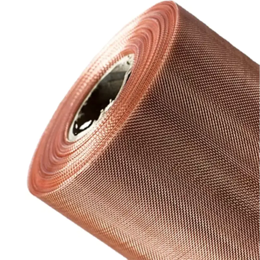 Copper Wire Mesh Copper Filter Mesh/Faraday Cages and Grounding Pure Copper Shielding Wire Mesh
