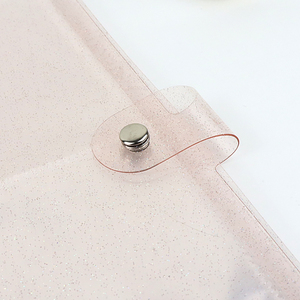 Wide A5 Refillable Album Binder Tạp Chí Bìa Glitter PVC Kpop Photocard Chủ Book Shell Snap Nút Đóng Cửa Loose Leaf Trường Hợp - Product Image 4