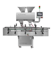 Tabletten- und Cashewnuss-Zähl- und Abfüllmaschine mit Förderband für kleine Granulate und Lebensmittel, einfach zu bedienen, Desktop-Modell mit zwei Behältern