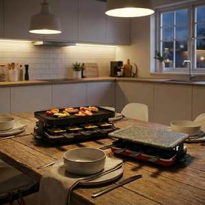 Grill électrique antiadhésif 1500W avec contrôle de température réglable et plaque <span class=keywords><strong>en</strong></span> aluminium moulé sous pression pour usage domestique et hôtelier - Product Image 2
