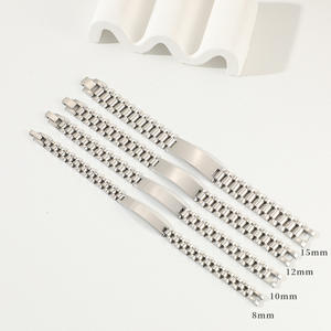 2025 braccialetto curvo da uomo in acciaio inossidabile di lusso Best Seller può intagliare cinturino in metallo <span class=keywords><strong>bracciale</strong></span> <span class=keywords><strong>con</strong></span> barra per incisione - Product Image 6