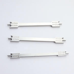 2.0-6.0mm 3 pièces ensemble support dentaire jauge localisateur outil orthodontique dentaire support de barre en acier inoxydable positionneur - Product Image 5