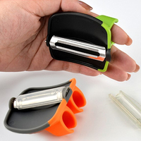 Top vendeur cuisine fruits légumes outils de lavage maison intelligente Gadget pour citron mangue Orange pomme doigt éplucheur de pommes de terre