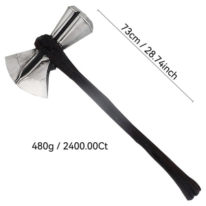 New Viking 73cm Thor rìu wjs10 siêu dài PU vũ khí đạo cụ bản sao mô phỏng rìu cho sân khấu cosplay - Product Image 2