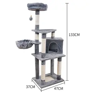 Fornitura di fabbrica Sisal gatto albero & Scratcher all'ingrosso produttore torre tiragraffi gatto albero rampicante