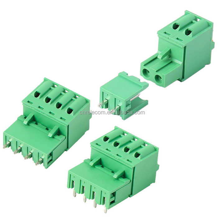 Spring Terminal Block with Press 5.0mm 5.08mm Pitch Pluggable Type Connector Headers Plugs and Sockets