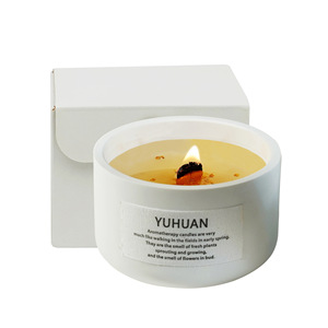 Yuhuan Scented Candle Soy Wax Aromatherapy Minimalist Cylinder Home Decor Gift - Product Image 3