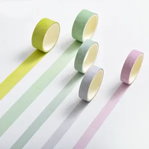 Low MOQ Custom Washi Tape Farbdruck Papier band Geschenk verpackung Gedruckte Verpackung Niedliches Washi Tape