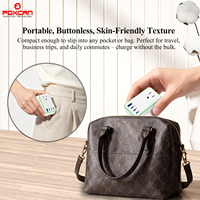 Adaptateur de voyage universel Foxcan 35W PD tout-en-un ultra-fin 3 ports Type-C + 1 USB-A avec prise internationale pour ordinateur portable et appareil photo