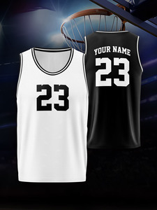 Nhóm Tùy Chỉnh Tên Số In Bóng Rổ Vest Thoải Mái Phù Hợp Thoáng Khí Độ ẩm-Wicking Nhanh Chóng Làm Khô Đội Đào Tạo Thể Thao - Product Image 2