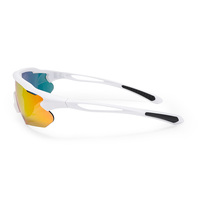 Haute qualité professionnel adulte compétition course course cyclisme lunettes sans fuite Anti-buée Protection UV bleu blanc or