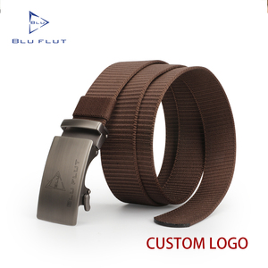 Cinto de Nylon de Alta Qualidade com Fivela de Bloqueio Automático, Cinto de Lona Espesso para Homens, Sem Furos, Ideal para Caminhadas e Esportes ao Ar Livre, Cinto Personalizado - Product Image 1