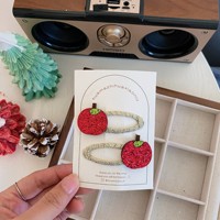 Pinzas para el Cabello de Niñas con Diseño de Dibujos Animados, Personalizadas, Antioxidantes e Impermeables, para Cumpleaños y Navidad
