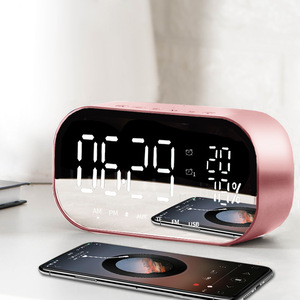Altavoz YAyusi S2 Inalámbrico Mini Reloj Despertador con Pantalla para Teléfono y Computadora, Alimentado por USB - Product Image 1