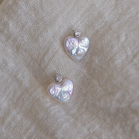 Perles de culture baroques en forme de cœur, blanches, non percées, 12-13 mm, perles lâches irisées pour la fabrication de bijoux, collier, bracelet, boucles d'oreilles DIY