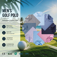 Polo de golf personnalisé en polyester à séchage rapide avec logo brodé, impression intégrale OEM et manches courtes de haute qualité