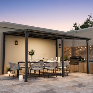 Pérgola Inteligente de Aluminio con Control por Aplicación, Sistema de <span class=keywords><strong>Techo</strong></span> Bioclimático Impermeable con Luces LED, <span class=keywords><strong>3x4</strong></span>, 4x4, 5x3, 6x4m, Fácil de Montar - Product Image 2