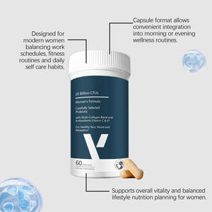 Cápsulas de Bienestar para Mujeres, 60 Unidades, Suplemento Diario para el Cuidado de la Salud con Beneficios Hidratantes para la Piel, para Mejorar la Belleza y la Vitalidad - Product Image 2