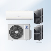 Gree 9000Btu 12000Btu Climatiseurs solaires Hybride Solaire Alimenté DC 48V Ménage Hors Réseau Solaire AC Climatiseur Wifi