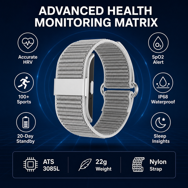 Custom Women's Smart Fitness Band Menstrual Cycle Tracking Heart Rate Sleep Monitor 100 Sports Modes IP68 Waterproof Wearable