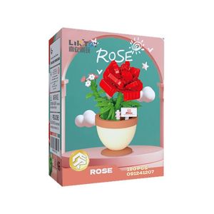 Flower <b>Shaped</b> Potted Building <b>Blocks</b> Micro Particle Assembly Toy For Teenagers 8-13 Years DIY Gift Dropshipping Wholesale - Product Image 5