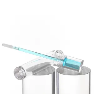 Contenedores vacíos de diseño de diamantes para brillo de labios, tubo vacío con varita para barra de labios, botella blanca para cosméticos, impresión de pantalla ZJX220489, 4ml