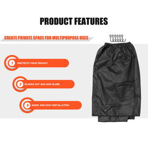 12FT Longueur Heavy Duty Polyester Camion Diviseur Cabine Fenêtre Rideaux De Confidentialité De Voiture Pare-Soleil Couvre pour Dormir Camping Voyager - Product Image 3