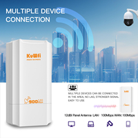 KuWFi 5,8 GHz Puente WiFi 1-2km Larga distancia al aire libre CPE 900Mbps Punto de acceso inalámbrico Puente inalámbrico Redes de comunicación