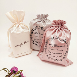 Bolsa de Satén Personalizada con Logotipo para Guardar Pelucas, Joyas, Ropa y Zapatos, Bolsa Protectora de Seda contra el Polvo - Product Image 1