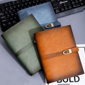 Carnets de voyage de luxe en cuir véritable format A5 avec logo personnalisé, idéaux pour les coffrets cadeaux - Offre promotionnelle IStapromo - Product Image 2
