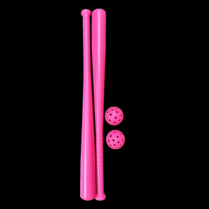 Jouet de sport pour enfants avec logo personnalisé Batte de baseball et softball Fastpitch chauve-souris rose vif d'entraînement pour jeunes avec caractéristiques d'autodéfense - Product Image 2