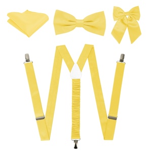<span class=keywords><strong>Tirantes</strong></span> para hombre <span class=keywords><strong>con</strong></span> pajarita pre-atada y pañuelo de bolsillo, ajustables y resistentes <span class=keywords><strong>con</strong></span> 3 clips, diseño en Y para pantalón, conjunto de boda, 100% poliéster, personalizables. - Product Image 3