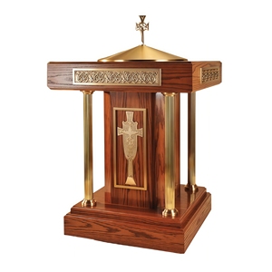 Vintage Solid Wood Baptismal Font Holy for Christening Service Religious Ceremony Mission <strong>Church</strong> - Product Image 6