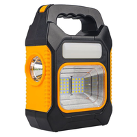 Nouvelle lampe portable multifonctionnelle d'urgence pour le camping en extérieur, alimentée par énergie solaire, rechargeable par USB, lampe de travail, projecteur de tente
