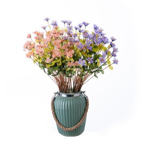 CallaFloral Fleurs Artificielles Branche Unique Rose et Violet Bouquet pour Mariage Décoration Maison YC1108 - Product Image 5