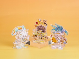 Support en acrylique OEM/ODM <span class=keywords><strong>Danganronpa</strong></span> Chibi – Ensemble de figurines en acrylique Nagito, Hajime, Chiaki – Décoration Scène de Plage - Product Image 1