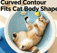 Lit-griffoir et arbre à chat 2-en-1 pour chat de compagnie, durable, résistant à l'usure, sans copeaux, toutes saisons