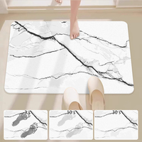 Fabrikpreis 39x60cm Diatomeenerde Rutschfeste Badematte Wasserabsorbierende Steinmatte Anpassbares Logo für Zuhause Hotel Spa Großhandel