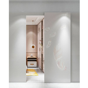 Porta Invisibile Facile <span class=keywords><strong>da</strong></span> Installare, Alta Qualità, <span class=keywords><strong>Arredamento</strong></span> Domestico, Insonorizzata Multistrato, con Binario Invisibile in Legno, Porta Fantasma per Interni - Product Image 6