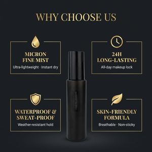 Spray <span class=keywords><strong>fixateur</strong></span> de <span class=keywords><strong>maquillage</strong></span> mat et scintillant, contrôle du sébum, non collant, hydratant, pour tous types de peaux, flacon de spray <span class=keywords><strong>fixateur</strong></span> - Product Image 3
