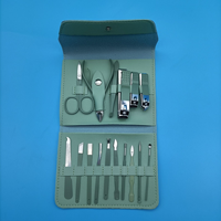 Ensemble de coupe-ongles miniatures portables haut de gamme en acier inoxydable 4 pièces avec étui pliable, fabrication allemande de précision, durable, pour manucure